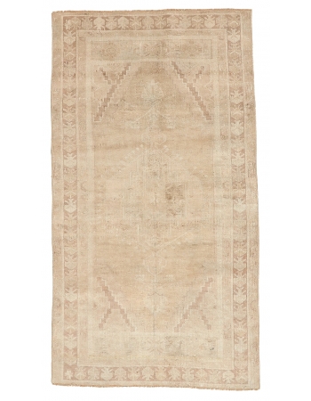 Vintage Washed Out Khotan Rug - 3`5" x 6`2"