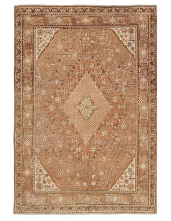 Washed Out Antique Khotan Rug - 4`6" x 6`7"