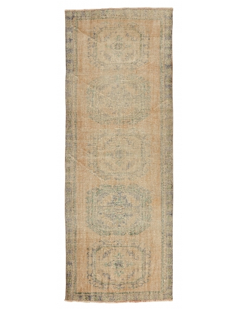 Washed Out Vintage Oushak Rug - 3`10