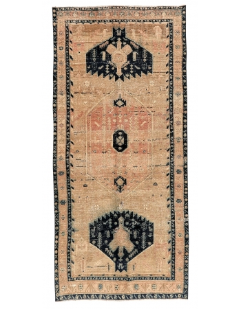 Washed Out Vintage Tabriz Rug - 5`0