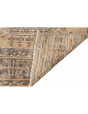 Distressed Vintage Turkish Oushak Runner - 2`11