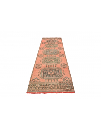 Vintage Decorative Turkish Oushak Runner - 2`11