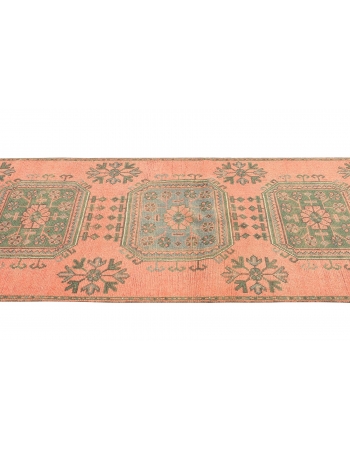 Vintage Decorative Turkish Oushak Runner - 2`11