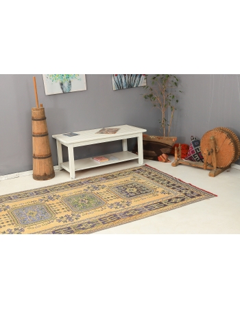 Decorative Vintage Turkish Oushak Rug - 4`6