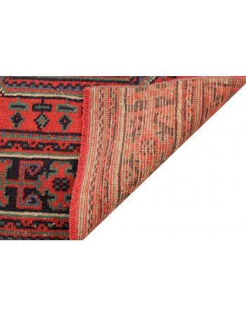 Red Vintage Turkish Oushak Runner - 2`10