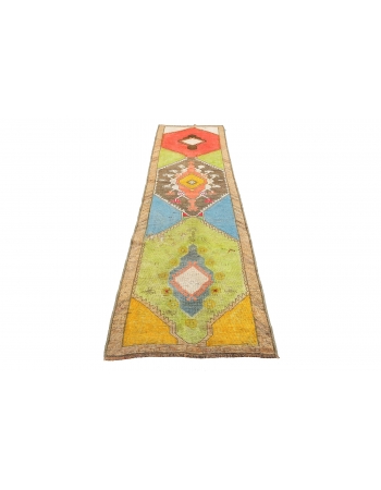 Vintage Re-Dyed Kars Wool Rug - 2`11