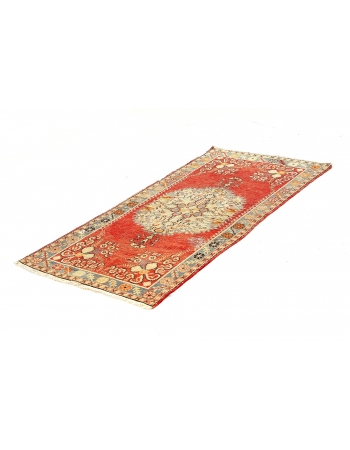 Vintage Small Turkish Oushak Rug - 2`8