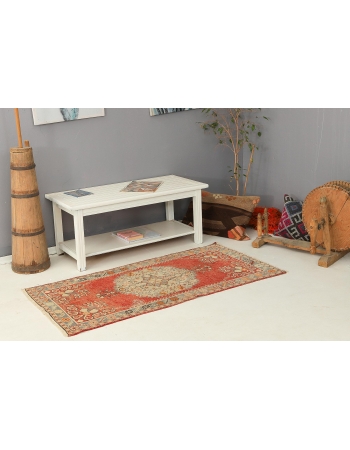Vintage Small Turkish Oushak Rug - 2`8