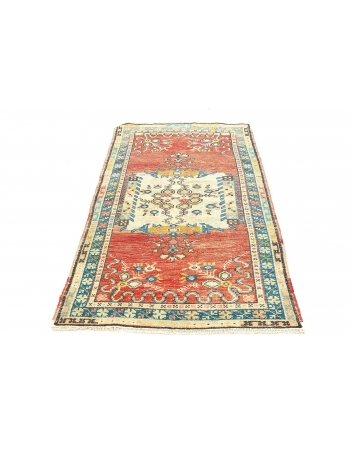 Small Vintage Oushak Rug - 2`11