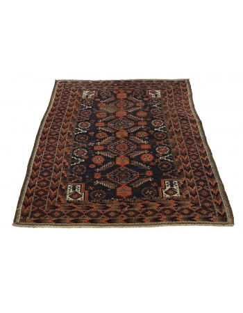 Vintage Afghan Wool Rug - 3`5