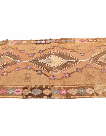 Vintage Decorative Turkish Kars Kilim - 5`3