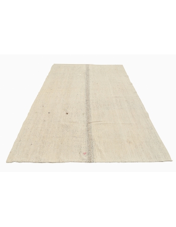 Light Gray Vintage Kilim Rug - 7`10