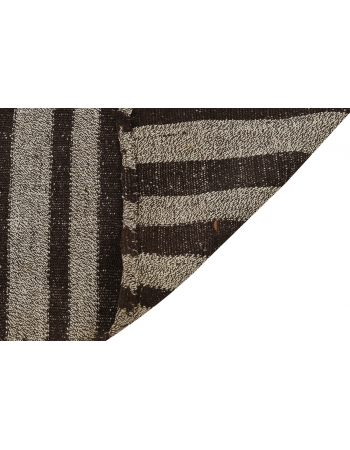 Striped Vintage Turkish Kilim Rug - 7`3