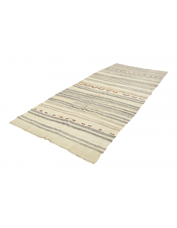 Modern Vintage Hemp Kilim Rug - 5`7