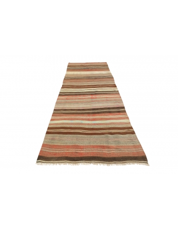 Striped Vintage Kilim Runner - 3`9