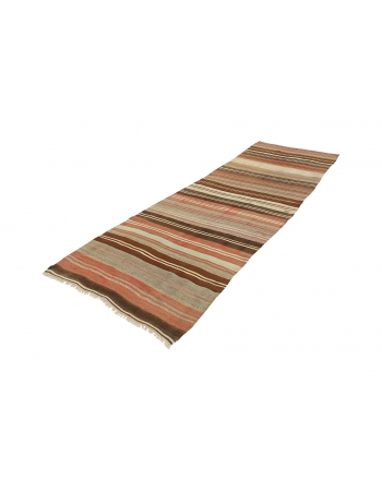 Striped Vintage Kilim Runner - 3`9