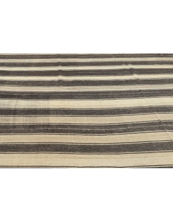 Striped Large Vintage Kilim Rug - 7`3