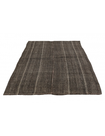 Modern Vintage Goat Hair Kilim Rug - 5`1