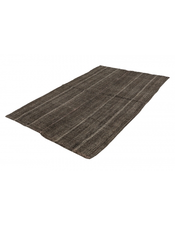 Modern Vintage Goat Hair Kilim Rug - 5`1