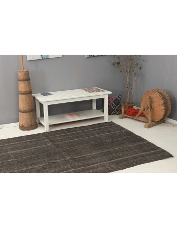 Modern Vintage Goat Hair Kilim Rug - 5`1