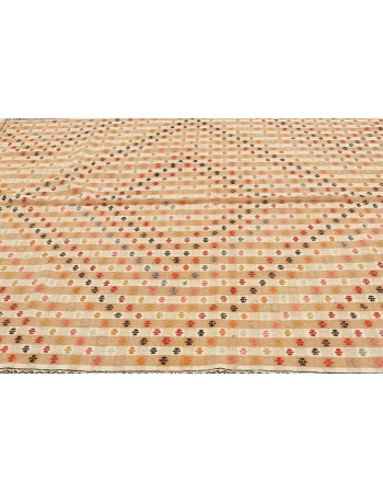 Decorative Vintage Turkish Kilim Rug - 6`5