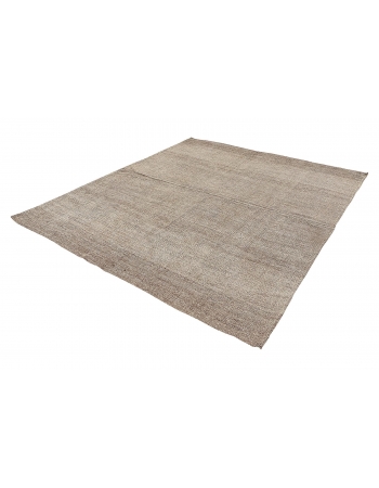 Gray Vintage Modern Kilim Rug - 7`7