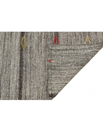 Gray Vintage Modern Kilim Rug - 6`3