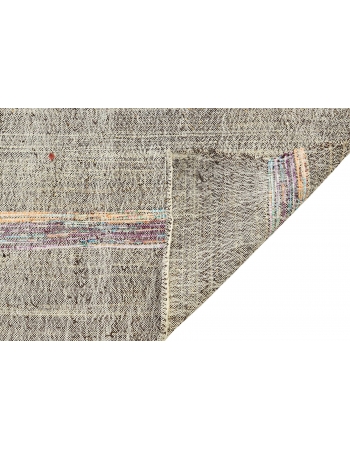 Vintage Gray Modern Kilim Rug - 7`3