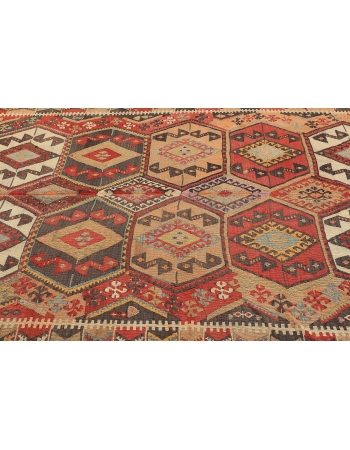 Large Vintage Decorative Turkish Kilim - 5`8