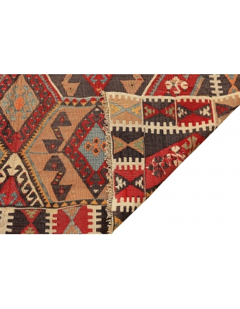 Large Vintage Decorative Turkish Kilim - 5`8