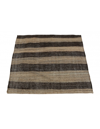 Small Brown & Gray Kilim Rug - 3`5