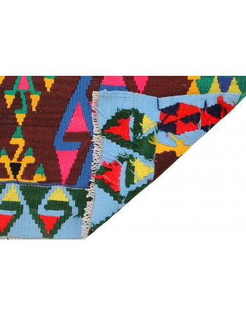 Colorful Small Vintage Kilim Rug - 2`10