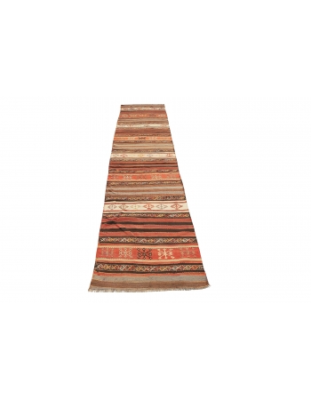 Antique Turkish Kilim Runner - 2`7