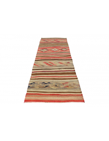 Vintage Decorative Kilim Runner - 2`9