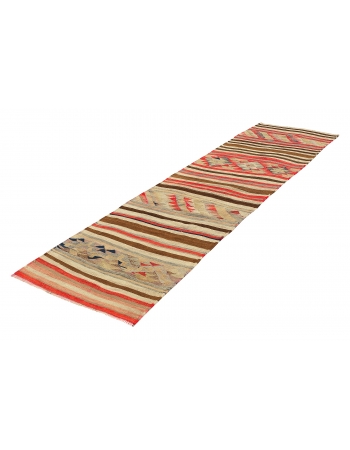 Vintage Decorative Kilim Runner - 2`9