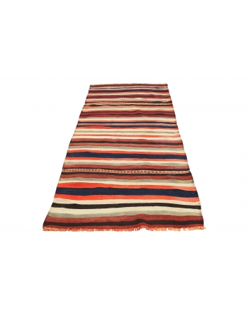 Striped Vintage Kilim Runner - 3`7