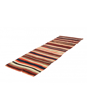 Striped Vintage Kilim Runner - 3`7