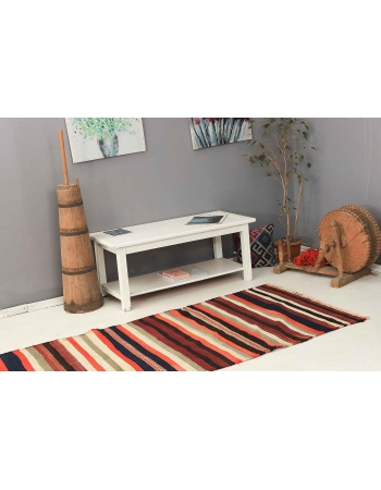 Striped Vintage Kilim Runner - 3`7