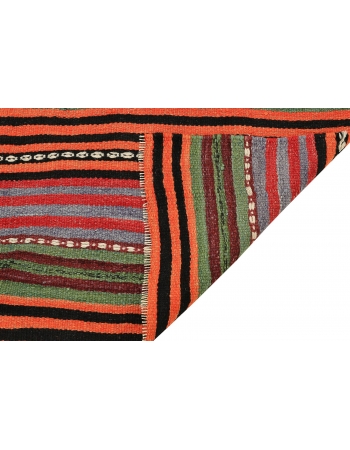 Colorful Vintage Striped Kilim Rug - 4`9