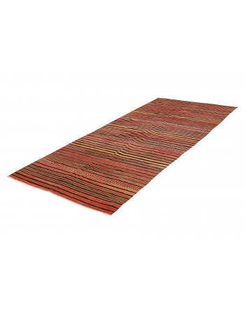 Vintage Striped Kilim Rug - 4`5