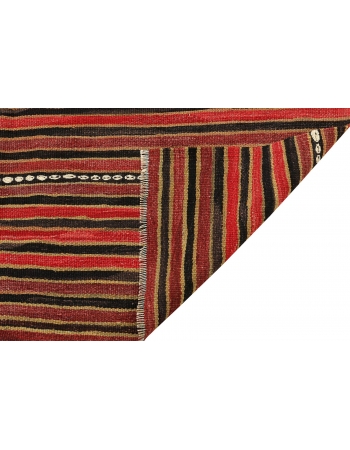 Vintage Striped Kilim Rug - 4`5