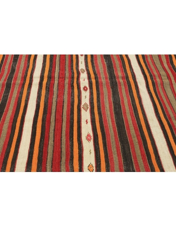 Striped Decorative Vintage Kilim Rug - 5`6