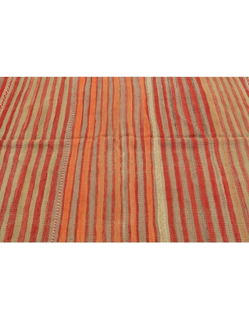 Striped Decorative Vintage Kilim Rug - 4`3