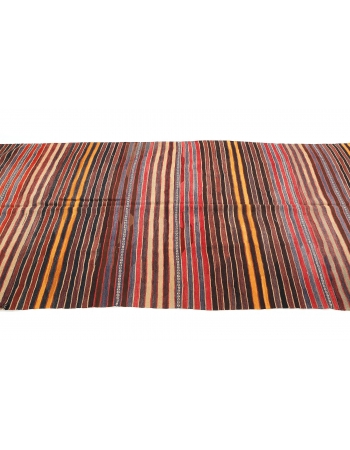 Striped Turkish Vintage Kilim Rug - 5`3