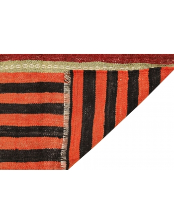 Decorative Striped Vintage Kilim Rug - 5`10