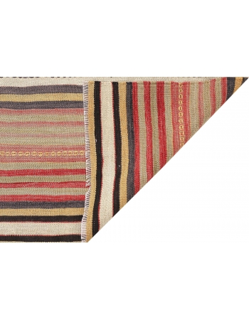 Decorative Striped Vintage Kilim Rug - 6`5