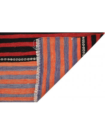 Small Vintage Striped Kilim Rug - 4`5