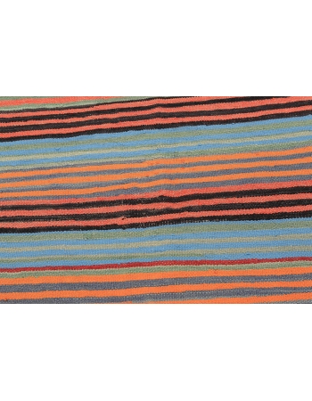 Small Colorful Striped Kilim Rug - 3`3