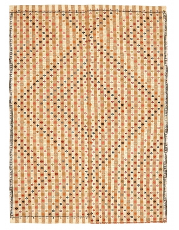 Decorative Vintage Turkish Kilim Rug - 6`5