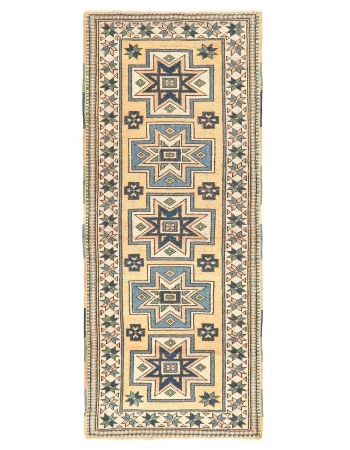 Decorative Vintage Turkish Wool Rug - 2`11